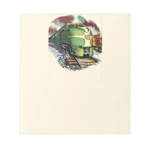Vintager Zug Notizblock