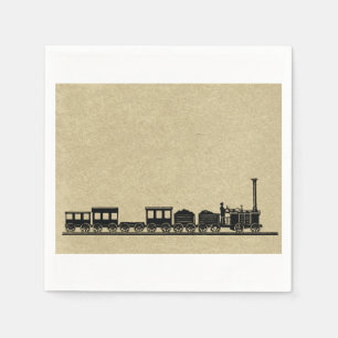 Vintager Zug-Papierservietten Serviette