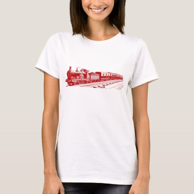 Vintager Zug - Ruby T-Shirt (Vorderseite)