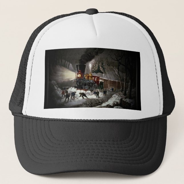 Vintager Zughut Truckerkappe (Vorderseite)