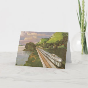 Vintager Zugurlaub, Lokomotive im Land Karte