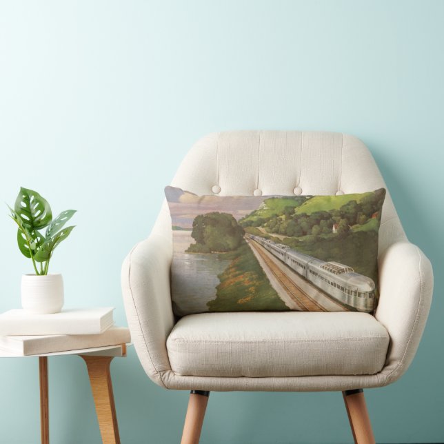 Vintager Zugurlaub, Lokomotive im Land Lendenkissen (Stuhl )