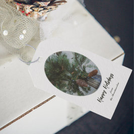 Vintager Zweig der Spruce Geschenkanhänger