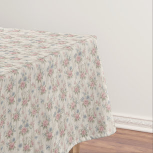 VintageRustic Shabby Chic Floral auf Holz Farmhous Tischdecke