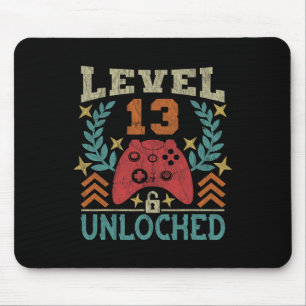 Vintages 13. Geburtstagsgeschenk 13 Jahre Junge Gi Mousepad