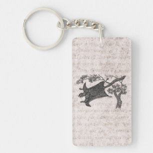 Vintages 1800s Fliegen-Eichhörnchen - Schlüsselanhänger