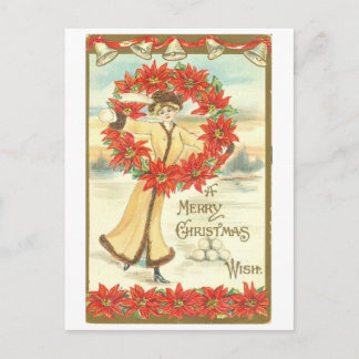 Vintages 1911, "frohe Weihnacht-" Postkarte