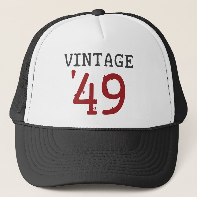 Vintages 1949 truckerkappe (Vorderseite)
