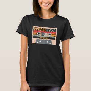 Vintages 1957 Kassettenband 60. 5. Geburtstag T-Shirt