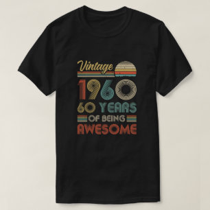 Vintages 1960 60. Geburtstagsgeschenk 60 Jahre alt T-Shirt