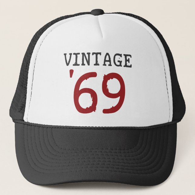 Vintages 1969 truckerkappe (Vorderseite)