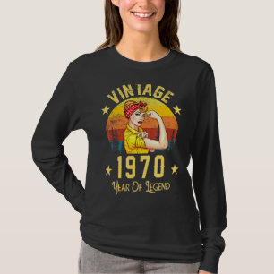 Vintages 1970-Jahr der Legende Geburtstag 52 T-Shirt