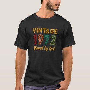 Vintages 1972 gesegnet von Gott 50. Geburtstag Chr T-Shirt