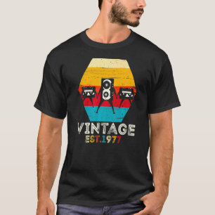 Vintages 1977 44. Geburtstagskassettenband für Män T-Shirt