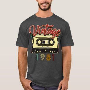 Vintages 1981 Bestes Kassettenband T-Shirt