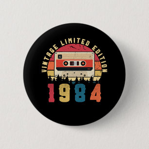 Vintages 1984 Geburtstagskassettenband Button