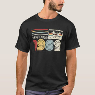 Vintages 1989 Kassettenband 32. Geburtstag 32 Jahr T-Shirt