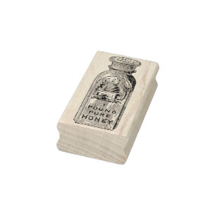 Vintages 1 Pfund der reinen Gummistempel