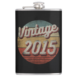VINTAGES 2015 MÄNNER-GEBURTSGESCHENK FLACHMANN