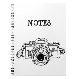 Vintages 35mm SLR T-Shirt Notizblock