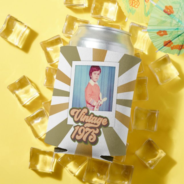 Vintages 50. Geburtstag-Foto 1975 Dosenkühler (In Situ Sommer)