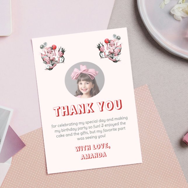 Vintages 50er-Foto zum Geburtstag Dankeskarte (Von Creator hochgeladen)