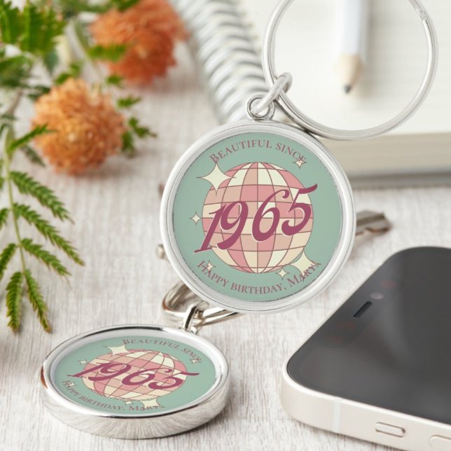 Vintages 60. Geburtstagsgeschenk Schlüsselanhänger (Von Creator hochgeladen)