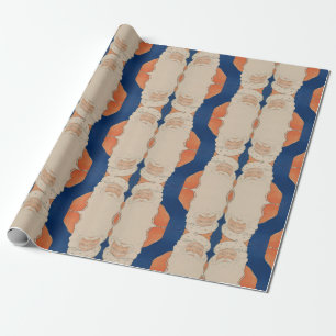 Vintages 70er Weihnachtspapier Geschenkpapier