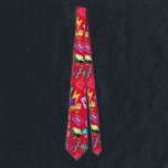 Vintages 80er-Muster 01.w Red BG Krawatte<br><div class="desc">Vintages 80er-Muster 01. Erinnerung an das Gestern. Dieses Design ist ein lebendiges und spielerisches Muster, gefüllt mit 80er- und 90er-Pop-Kultursymbolen. Es bietet eine Mischung aus Retro-Gadgets und Accessoires, darunter ein Kassettenband, eine Boombox, ein Drehtelefon, ein Vintages Handy, Kopfhörer, eine Spielkonsole, eine Sonnenbrille und einen Roller-Skate. Der Hintergrund ist eine bunte...</div>