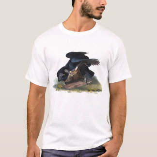 Vintages Aas-Krähen-T-Shirt T-Shirt
