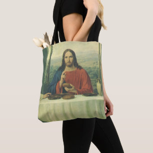 Vintages Abendessen im Emmaus mit Jesus Christus