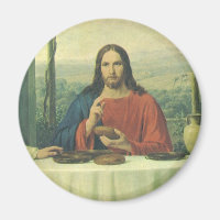 Vintages Abendessen im Emmaus mit Jesus Christus