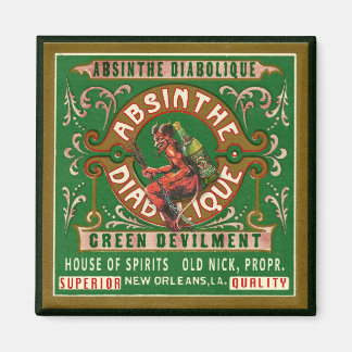 Vintages Absinth Label Magnet