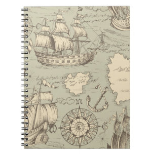 Vintages abstraktes nahtloses Muster zum Thema Notizblock