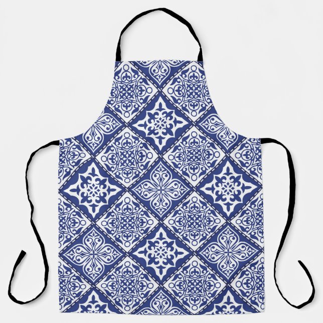 Vintages abstraktes nahtloses Patchwork-Muster mit Schürze (Vorderseite)