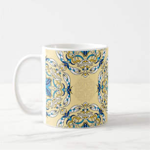 Vintages abstraktes Patchwork-Muster. Arabi Kaffeetasse