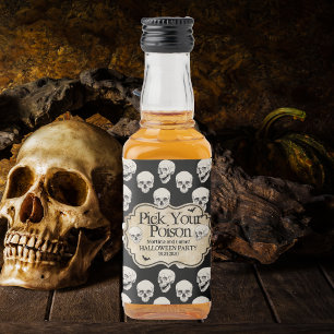 Vintages Adult Halloween Personalisierte Apotheke Alkoholflaschenetikett