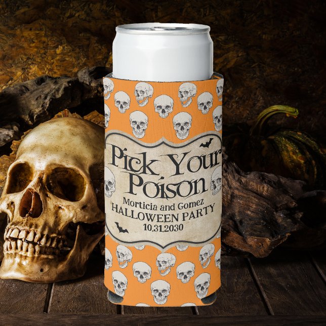 Vintages Adult Halloween Personalisierte Apotheke Selters Dosenkühler (Von Creator hochgeladen)