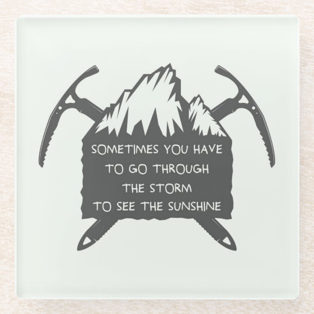 Vintages Adventure Logo-Abzeichen, Emblem mit Glasuntersetzer (Vorderseite)