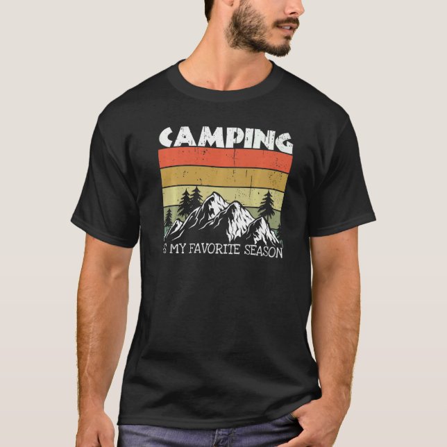 Vintages Adventure Vacation Wandercamper Camper Ca T-Shirt (Vorderseite)