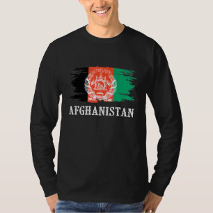 Vintages Afghanistan Flaggen I Liebe Afghanistan T-Shirt