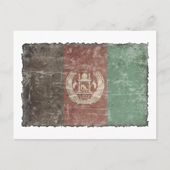 Vintages Afghanistan Postkarte (Vorderseite)
