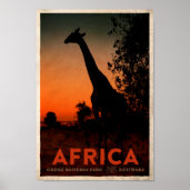 Vintages African Safari Travel Poster