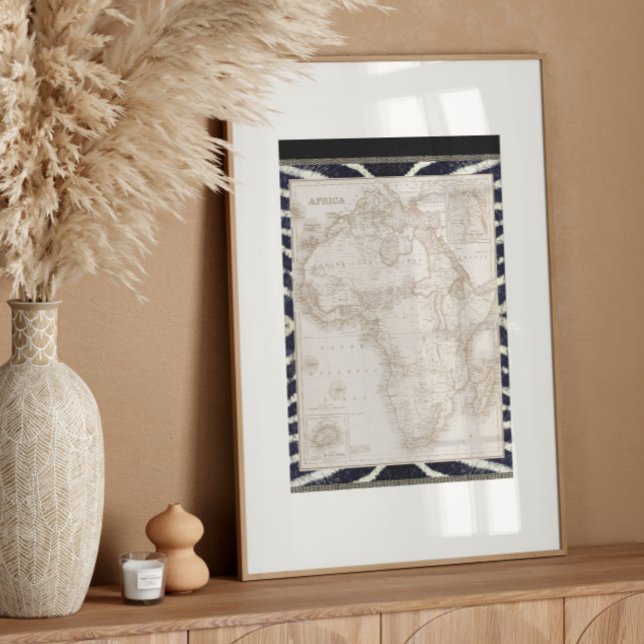 Vintages Afrika Karte Ephemera Decoupage Seidenpapier (Von Creator hochgeladen)