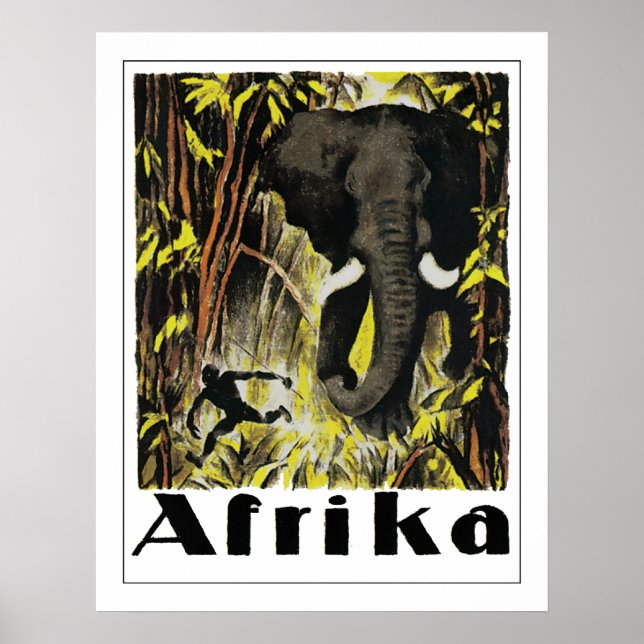 Vintages Afrika Poster (Vorne)