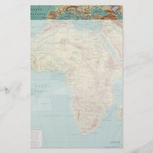 Vintages Afrika stationär Briefpapier