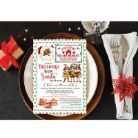 Vintages afroamerikanisches Frühstück mit Santa