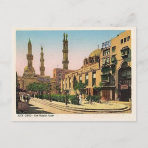 Vintages Ägypten, Kairo, Moschee Azhar Postkarte