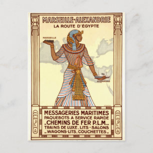 Vintages Ägypten Postkarte