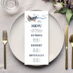 Vintages Airplane Clouds Baby Showmenü Menükarte<br><div class="desc">Vintages Airplane Clouds Baby Shower Menu. Dieses Design verfügt über ein ansprechendes Vintages Flugzeug. Personalisieren Sie dieses individuelle Design mit Ihrem eigenen Text und Ihren eigenen Details.</div>
